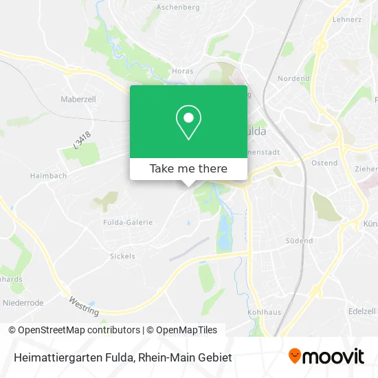 Карта Heimattiergarten Fulda