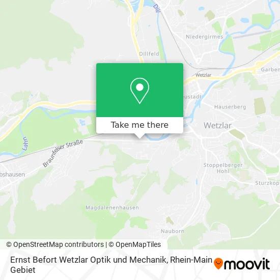 Карта Ernst Befort Wetzlar Optik und Mechanik