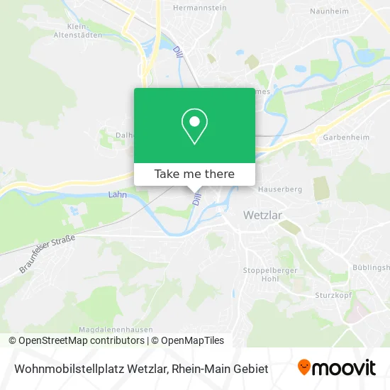 Карта Wohnmobilstellplatz Wetzlar