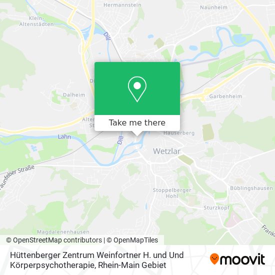 Hüttenberger Zentrum Weinfortner H. und Und Körperpsychotherapie map