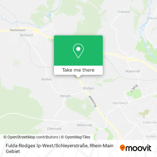 Карта Fulda-Rodges Ip-West / Schleyerstraße