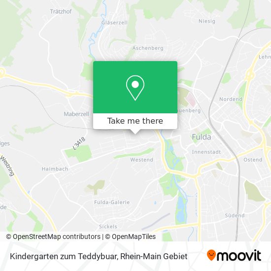 Kindergarten zum Teddybuar map