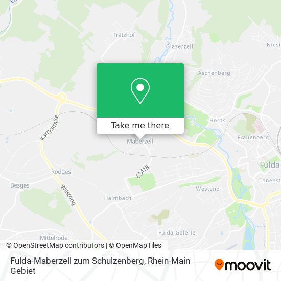 Fulda-Maberzell zum Schulzenberg map