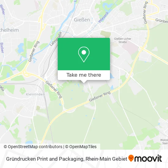 Карта Gründrucken Print and Packaging