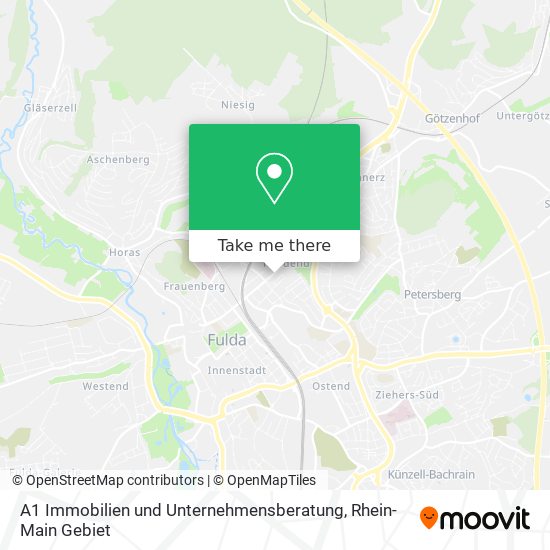 A1 Immobilien und Unternehmensberatung map