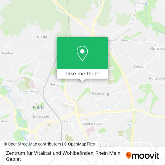 Zentrum für Vitalität und Wohlbefinden map