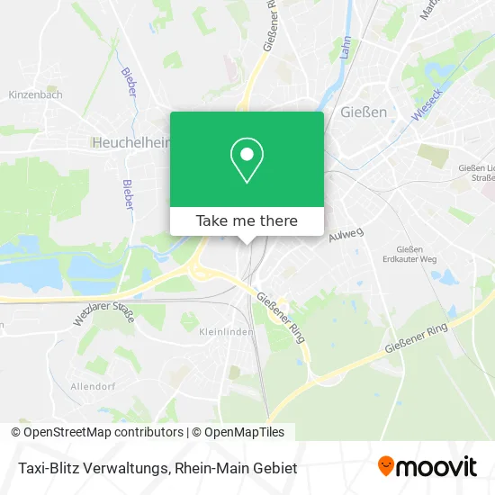 Карта Taxi-Blitz Verwaltungs