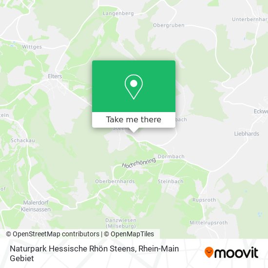 Naturpark Hessische Rhön Steens map