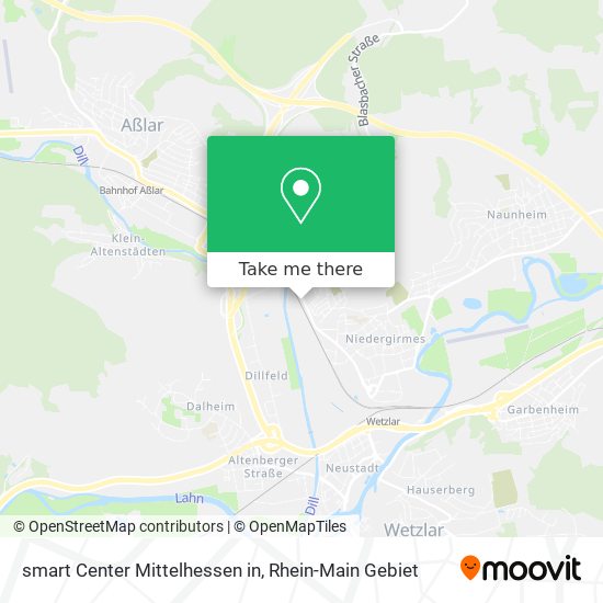 smart Center Mittelhessen in map