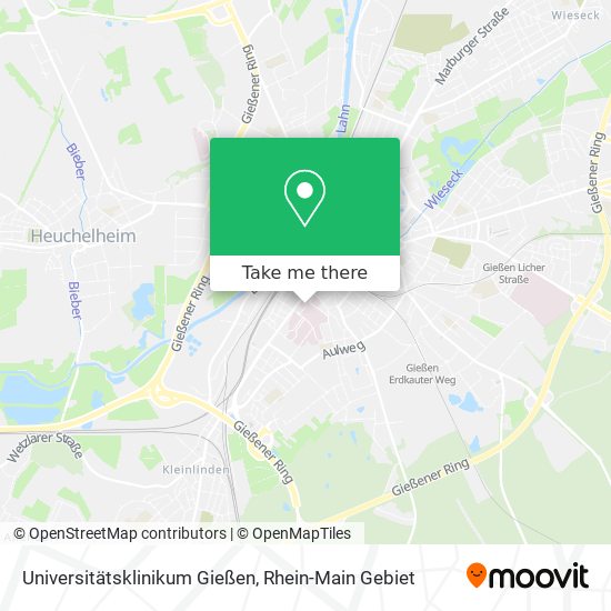 Universitätsklinikum Gießen map