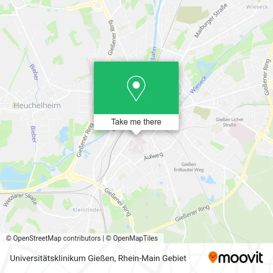 Карта Universitätsklinikum Gießen