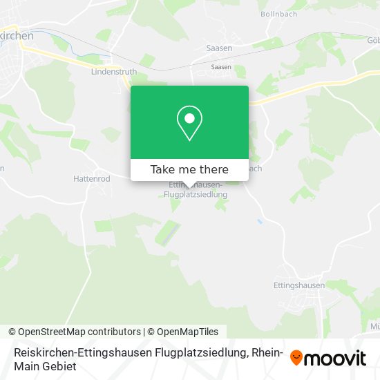 Карта Reiskirchen-Ettingshausen Flugplatzsiedlung