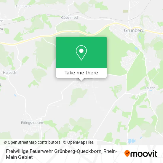 Карта Freiwillige Feuerwehr Grünberg-Queckborn