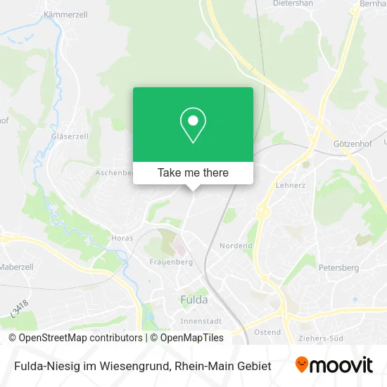 Карта Fulda-Niesig im Wiesengrund