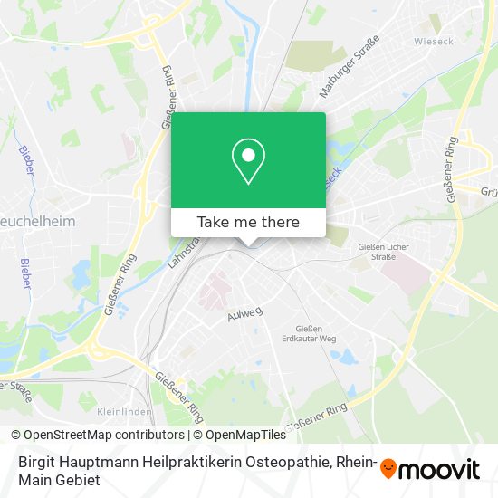 Birgit Hauptmann Heilpraktikerin Osteopathie map