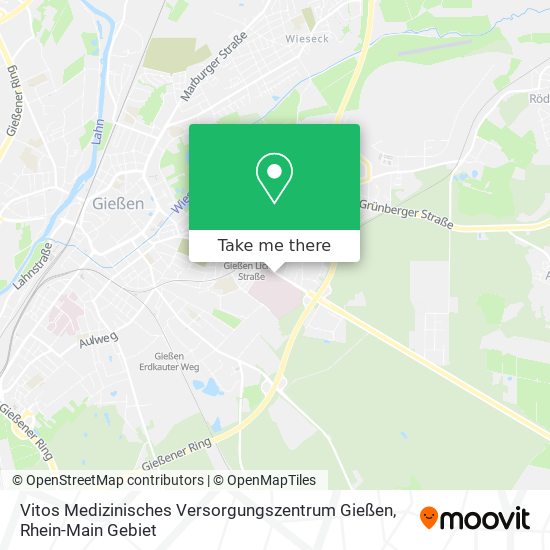 Карта Vitos Medizinisches Versorgungszentrum Gießen