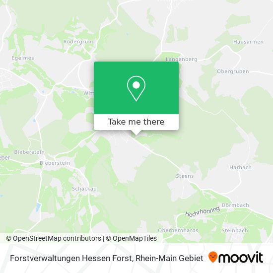 Forstverwaltungen Hessen Forst map