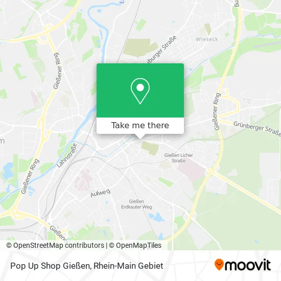 Карта Pop Up Shop Gießen