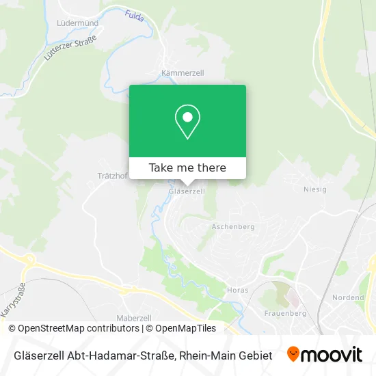 Карта Gläserzell Abt-Hadamar-Straße