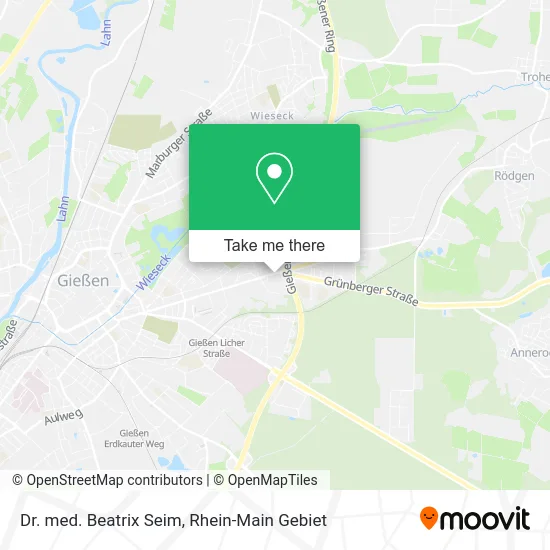 Карта Dr. med. Beatrix Seim