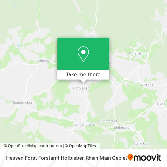 Карта Hessen-Forst Forstamt Hofbieber