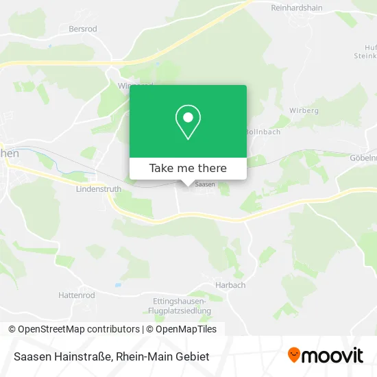 Карта Saasen Hainstraße