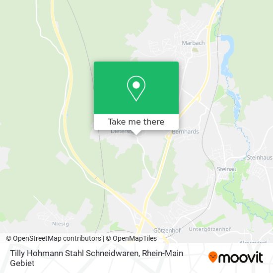 Tilly Hohmann Stahl Schneidwaren map