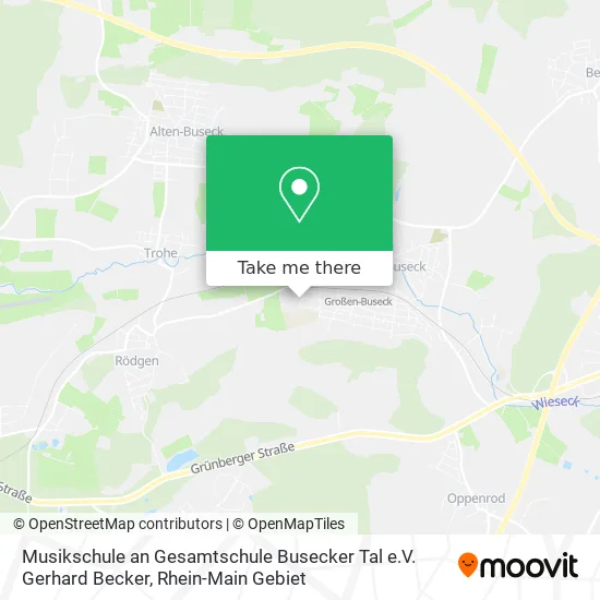 Карта Musikschule an Gesamtschule Busecker Tal e.V. Gerhard Becker