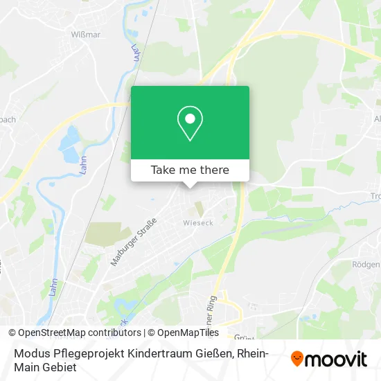 Карта Modus Pflegeprojekt Kindertraum Gießen