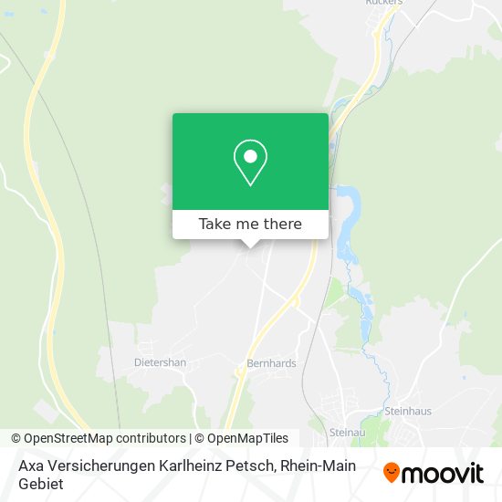 Axa Versicherungen Karlheinz Petsch map