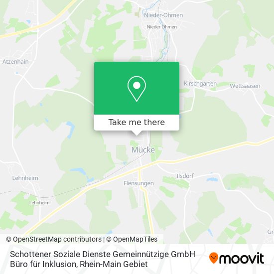 Карта Schottener Soziale Dienste Gemeinnützige GmbH Büro für Inklusion