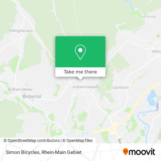 Simon Bicycles map