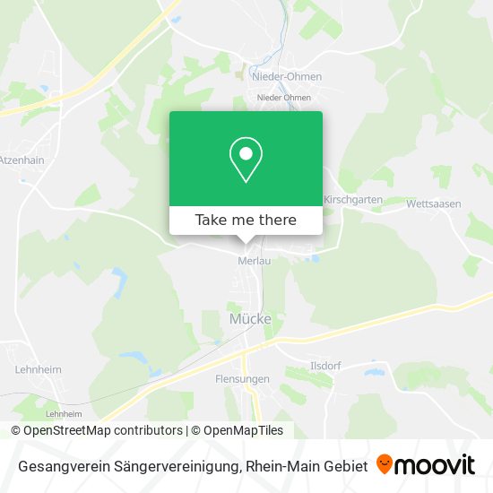 Gesangverein Sängervereinigung map