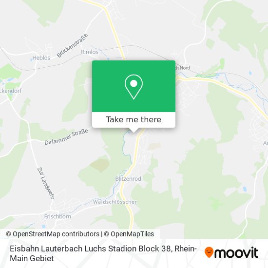Eisbahn Lauterbach Luchs Stadion Block 38 map