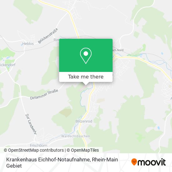 Krankenhaus Eichhof-Notaufnahme map