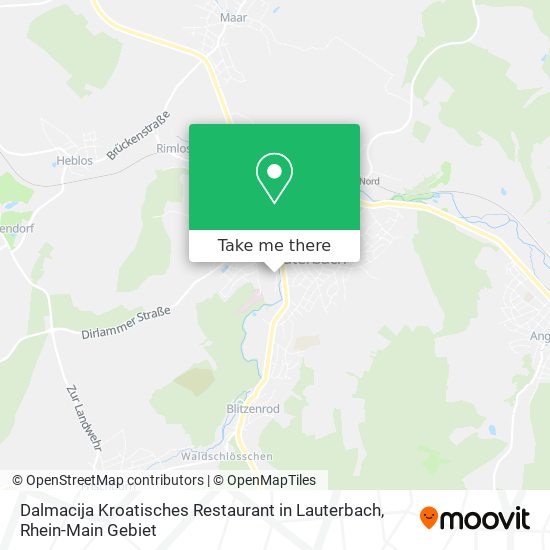 Dalmacija Kroatisches Restaurant in Lauterbach map