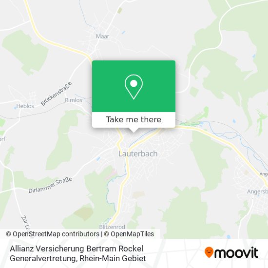 Allianz Versicherung Bertram Rockel Generalvertretung map