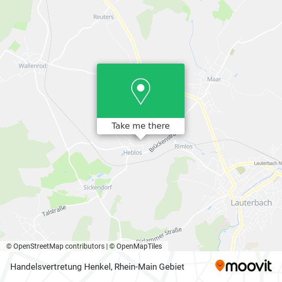 Handelsvertretung Henkel map