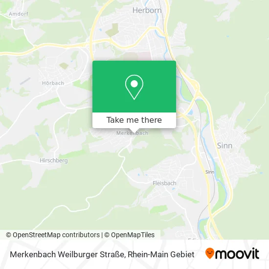 Карта Merkenbach Weilburger Straße