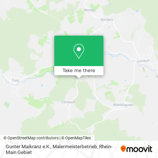 Карта Gunter Maikranz e.K., Malermeisterbetrieb