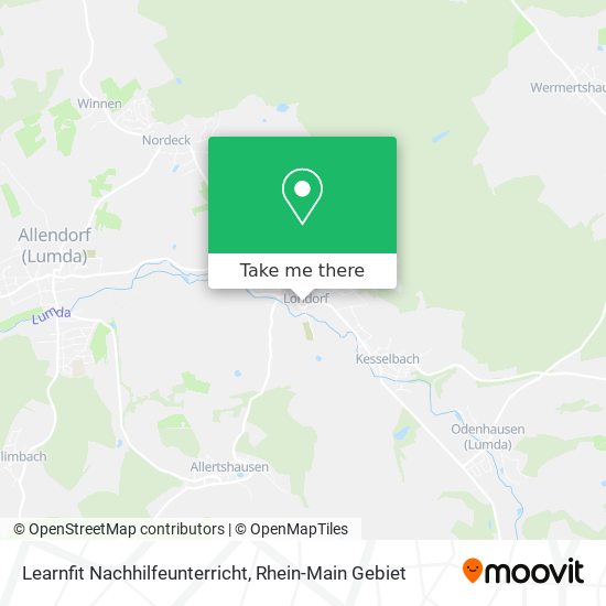 Learnfit Nachhilfeunterricht map