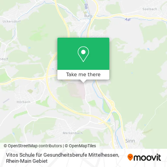 Карта Vitos Schule für Gesundheitsberufe Mittelhessen