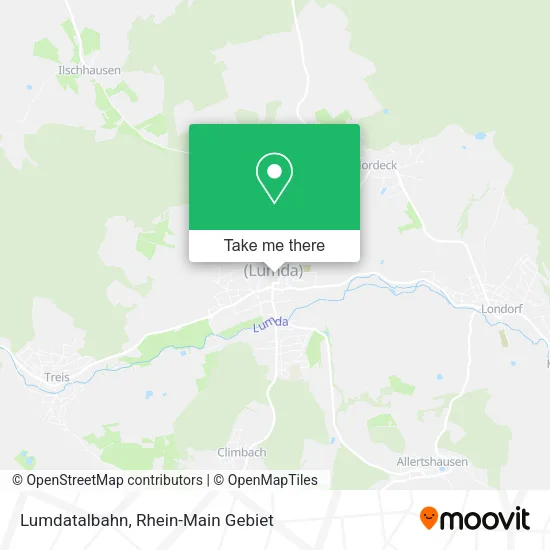 Карта Lumdatalbahn