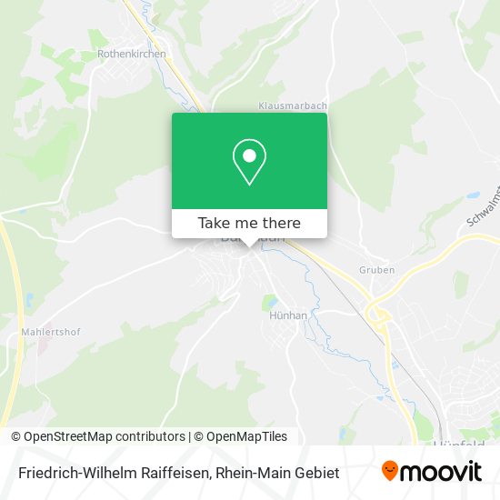 Friedrich-Wilhelm Raiffeisen map