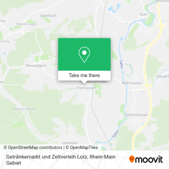 Карта Getränkemarkt und Zeltverleih Lotz