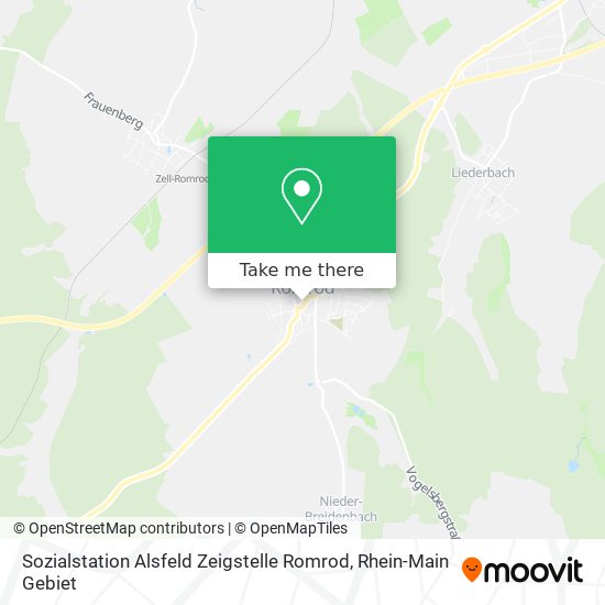 Sozialstation Alsfeld Zeigstelle Romrod map