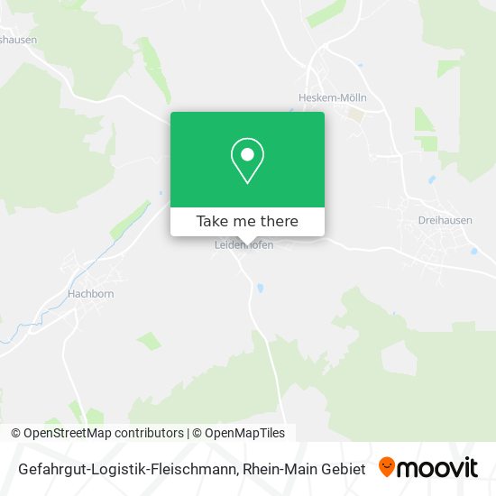 Gefahrgut-Logistik-Fleischmann map