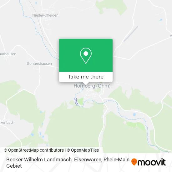 Карта Becker Wilhelm Landmasch. Eisenwaren