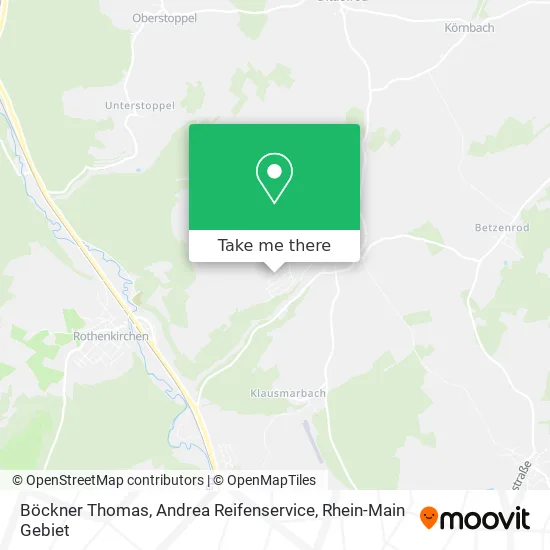 Карта Böckner Thomas, Andrea Reifenservice