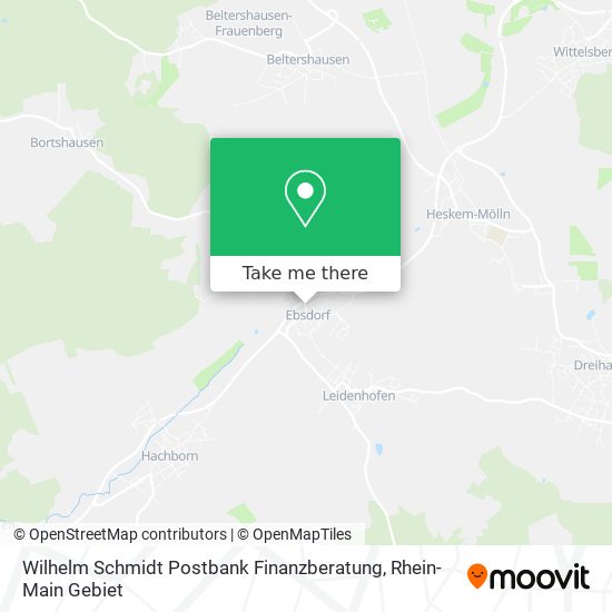 Карта Wilhelm Schmidt Postbank Finanzberatung